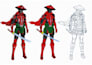 create professional sci fi character design and concept art